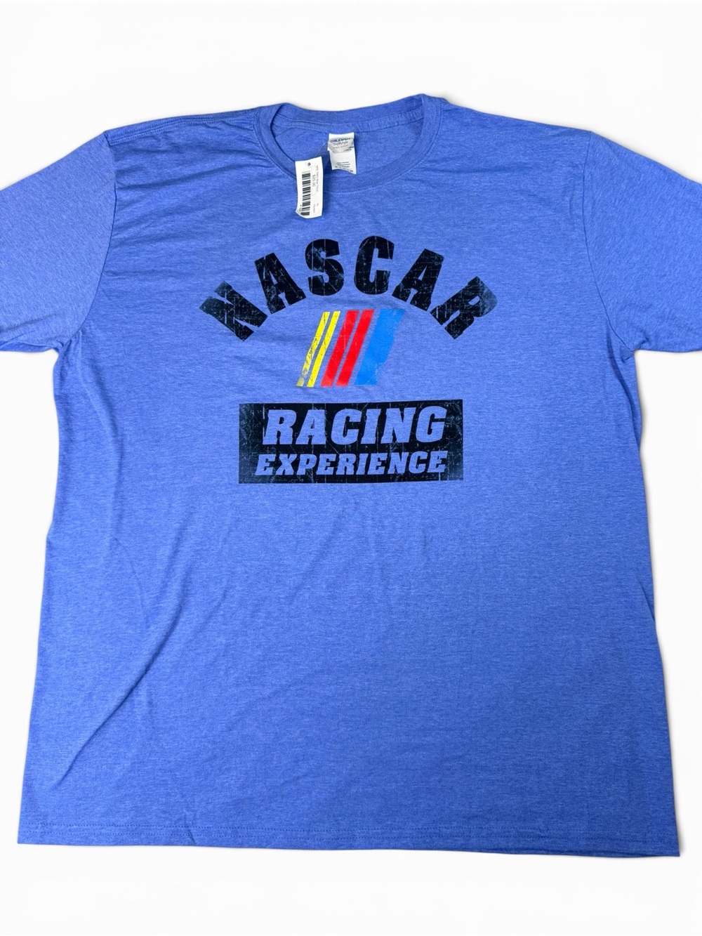 NASCAR Racing Experience T-Shirt Men’s XL Blue Gildan Softstyle Graphic Tee